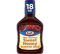 Kraft Sweet Honey Slow Simmered Barbecue Sauce Bottle - 18 Oz