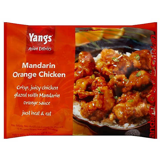 Yangs Asian Entrees Mandarin Orange Chicken - 22 Oz