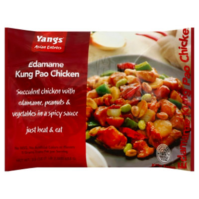 Yangs Asian Entrees Kung Pao Edamame - 23 Oz