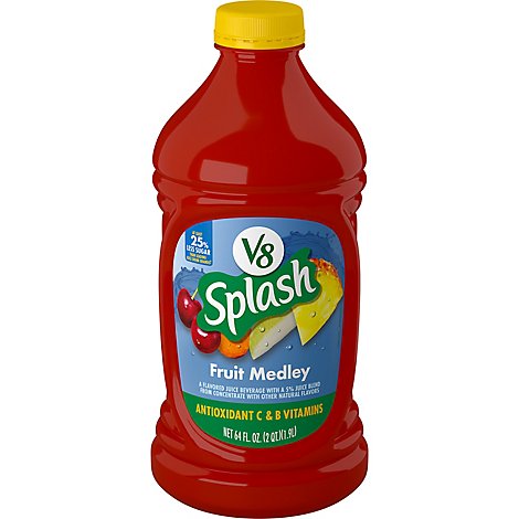 V8 Splash Flavored Fruit Beverage Fruit Medley - 64 Fl. Oz.