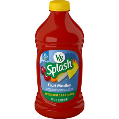 V8 Splash Flavored Fruit Beverage Fruit Medley - 64 Fl. Oz.