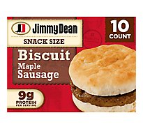 Jimmy Dean Snack Size Maple Sausage Biscuit Sandwiches 10 Count