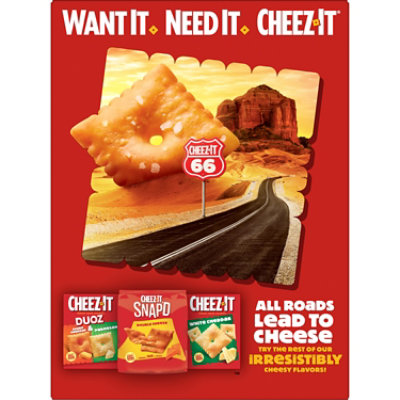 Cheez-It Grooves Cheese Crackers Crunchy Snack Bold Cheddar 9 Oz - Image 8