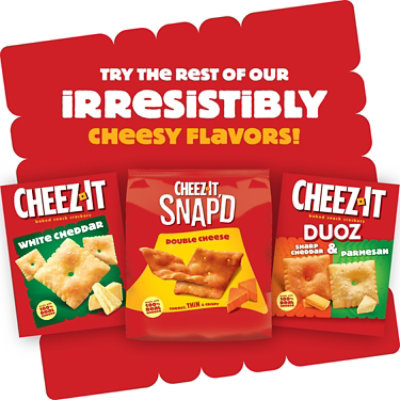 Cheez-It Grooves Cheese Crackers Crunchy Snack Bold Cheddar 9 Oz - Image 6