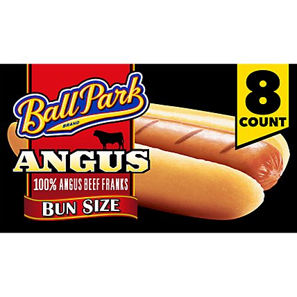Ball Park Angus Beef Hot Dogs Bun Length - 8 Count - Image 2