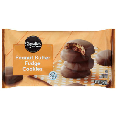 Signature SELECT Cookies Fudge Peanut Butter - 7 Oz
