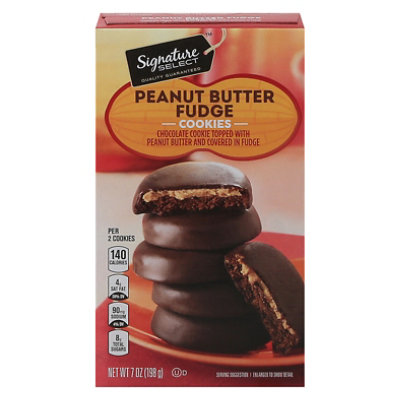 Signature SELECT Cookies Fudge Peanut Butter - 7 Oz