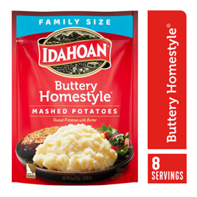 Idahoan Buttery Homestyle Mashed Potatoes Family Size Pouch - 8 Oz