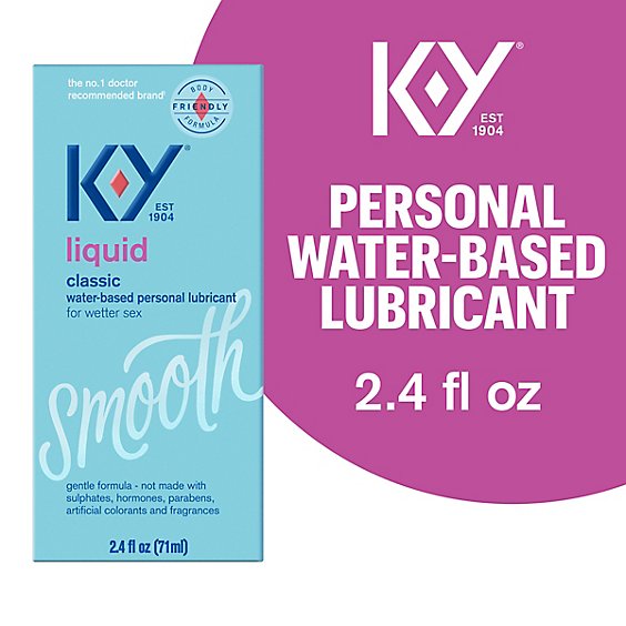 K-Y Liquid Personal Lubricant Water Based - 2.5 Oz