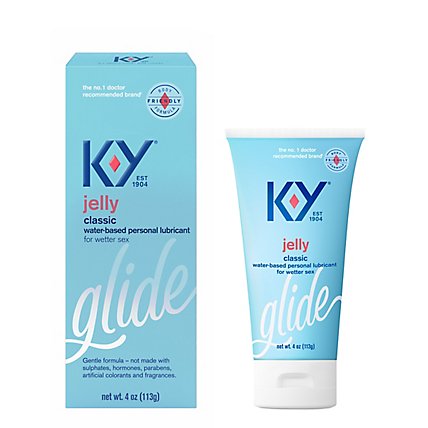 K-Y Jelly Personal Lubricant Water Based - 4 Oz - Image 2