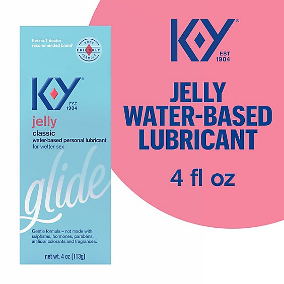 K-Y Jelly Personal Lubricant Water Based - 4 Oz