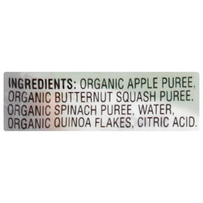 O Organics Organic Baby Food Stage 2 Apple Butternut Squash & Spinach With Quinoa - 3.5 Oz - Image 3