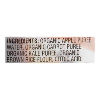 O Organics Organic Baby Food Stage 2 Apple Carrot & Kale With Brown Rice - 3.5 Oz - Image 3