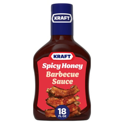 Kraft Spicy Honey Slow-Simmered Barbecue Sauce Bottle - 18 Oz - Image 1