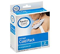 Signature Care Cold Pack Instant Pain Relief - 2 Count