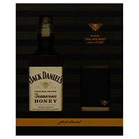 Jack Daniels Whiskey Tennessee Honey And Flask Gift Set - 750 Ml