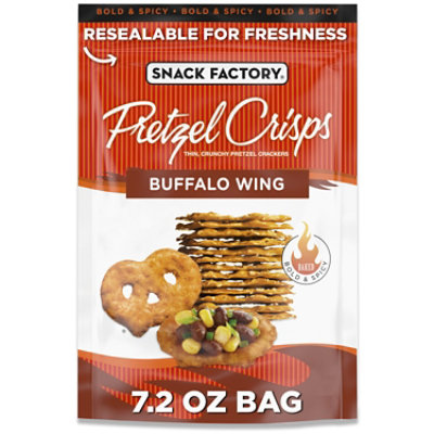 Snack Factory Buffalo Wing Pretzel Crisps - 7.2 Oz - Image 1