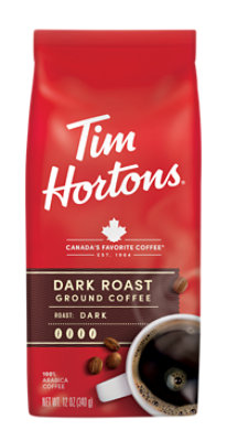 Tim Hortons Coffee Ground Dark Roast - 12 Oz - Image 2