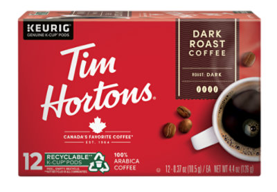 Tim Hortons Coffee K Cup Pods Dark Roast - 12-0.37 Oz - Image 2
