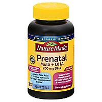 Nature Made Dietary Suppliment Prenatal Multivitamins + DHA 200 Mg Softgels - 90 Count - Image 3