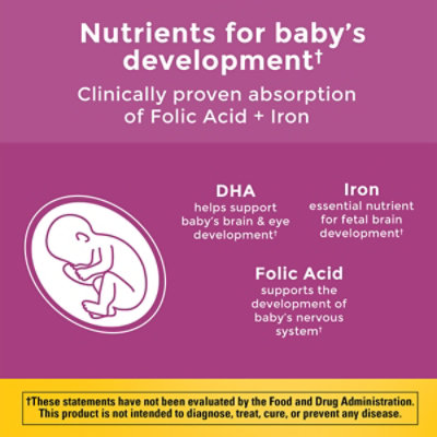 Nature Made Dietary Supplement Prenatal Multivitamins + DHA 200 Mg Softgels - 90 Count - Image 2