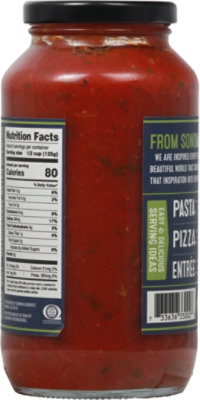 Sonoma Gourmet Pasta Sauce Cherry Tomato with Basil Jar - 25 Oz - Image 6