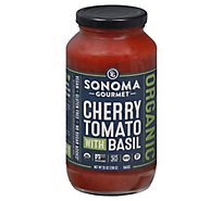 Sonoma Gourmet Pasta Sauce Cherry Tomato with Basil Jar - 25 Oz