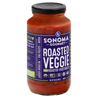 Sonoma Gourmet Pasta Sauce Roasted Vegetables Jar - 25 Oz - Image 1