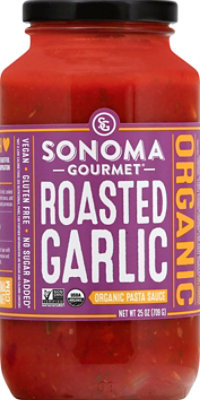 Sonoma Gourmet Pasta Sauce Roasted Garlic Jar - 25 Oz - Image 2
