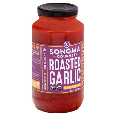 Sonoma Gourmet Pasta Sauce Roasted Garlic Jar - 25 Oz - Image 1
