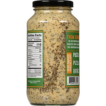 Sonoma Gourmet Pasta Sauce Kale Pesto with White Cheddar Jar - 25 Oz - Image 6