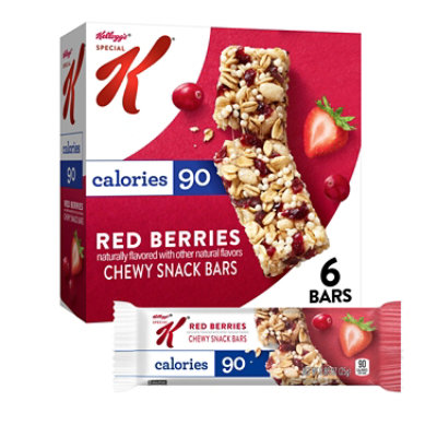 Special K Chew Snack Bars 90 Calories Per Bar Red Berries 6 Count - 5.28 Oz
