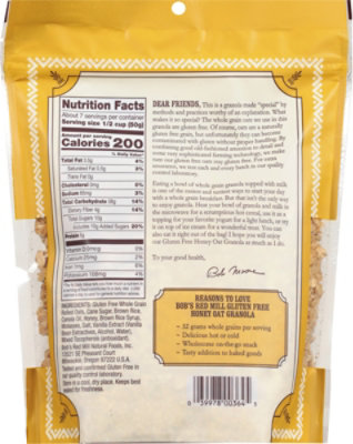 Bob's Red Mill Gluten Free Honey Oat Granola - 12 Oz - Image 5