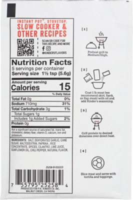 Kinder's Carne Asada MexicanSeasoning - 1 Oz - Image 2