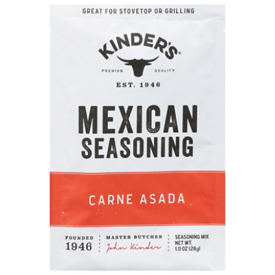 Kinder's Carne Asada MexicanSeasoning - 1 Oz - Image 1