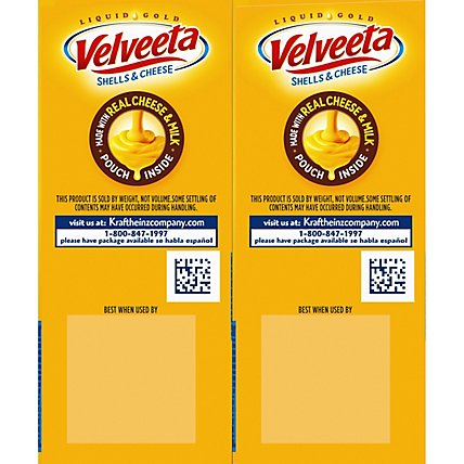 Velveeta Shells & Cheese Original Shell Pasta & Cheese Sauce Meal 2 Count Box - 12 Oz - Image 7