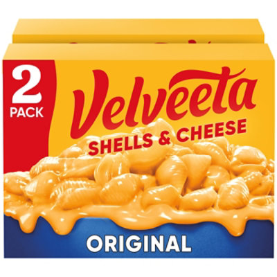 Velveeta Shells & Cheese Original Shell Pasta & Cheese Sauce Meal 2 Count Box - 12 Oz