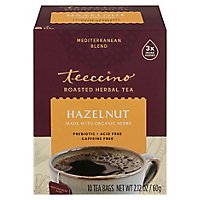 Teeccino Herbal Coffee Caffeine-Free All-Purpose Grind Medium Roast Hazelnut - 10 Count - Image 3