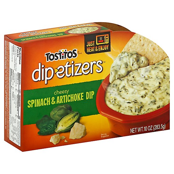 TOSTITOS Dip-etizers Dip Cheesy Spinach & Artichoke - 10 Oz