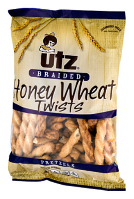 Utz Pretzel Braided Twists Honey Wheat - 14 Oz - Image 1