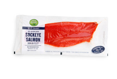 Open Nature Salmon Sockeye Fillet Wild Caught - 12 Oz