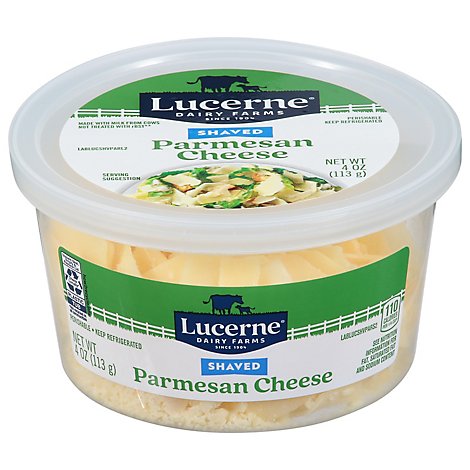 Lucerne Cheese Shaved Parmesan Tub - 4 Oz