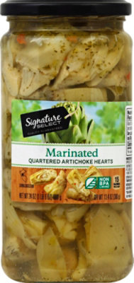 Signature SELECT Artichoke Hearts Marinated Quartered - 24 Oz - Image 2