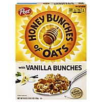 Post Honey Bunches of Oats Vanilla Breakfast Cereal Family Size Box - 18 Oz - Image 3
