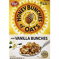 Post Honey Bunches of Oats Vanilla Breakfast Cereal Family Size Box - 18 Oz - Image 2