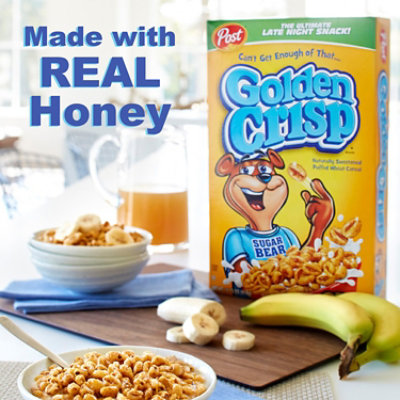 Post Golden Crisp Sweetened Puffed Wheat Breakfast Cereal - 14.75 Oz - Image 3