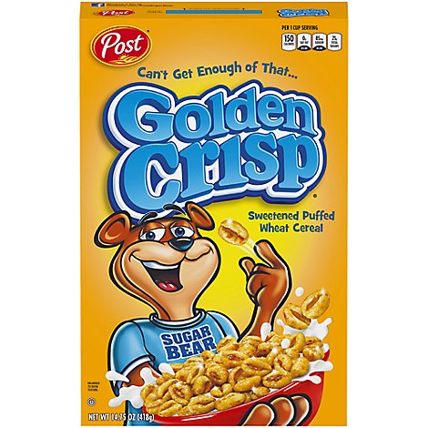 Golden Crisp Cereal Sweetened Puffed Wheat - 14.75 Oz