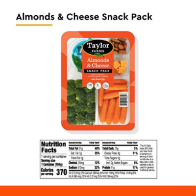 Taylor Farms Almonds  & Cheese Snack Tray - 6.5 Oz - Image 3