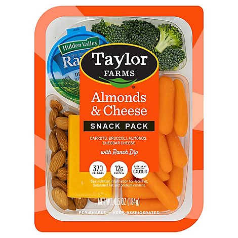 Taylor Farms Almonds  & Cheese Snack Tray - 6.5 Oz