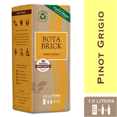 Bota Brick Wine Pinot Grigio California - 1.5 Liter - Image 1